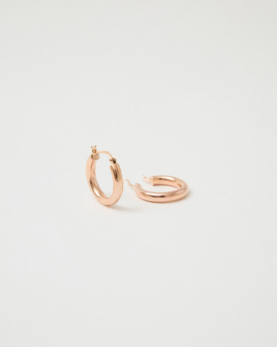 volume click hoop earring – slow jewelry handmade in Seoul | HANNA543