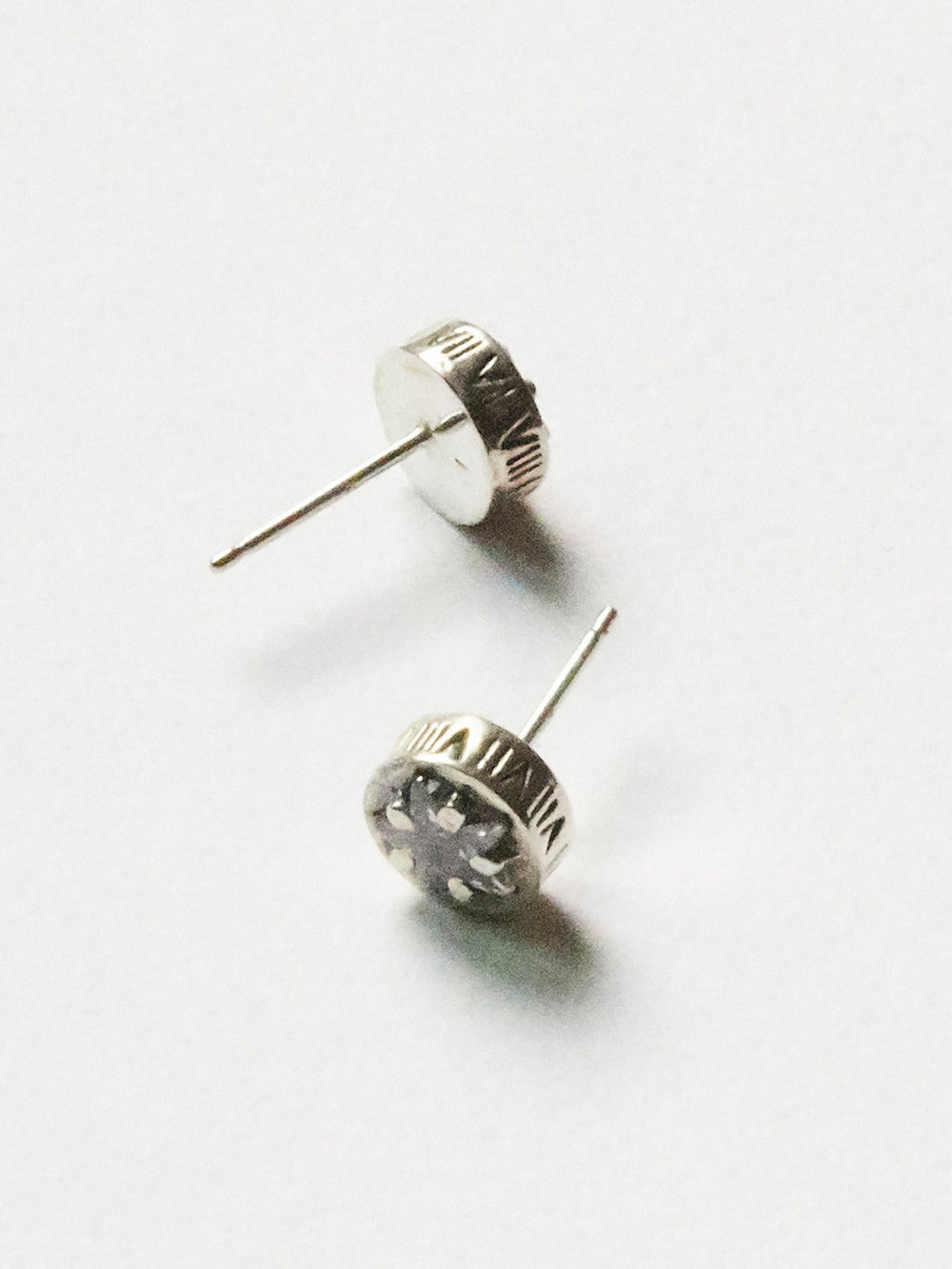 E188 -  silver aurora studs *in stock