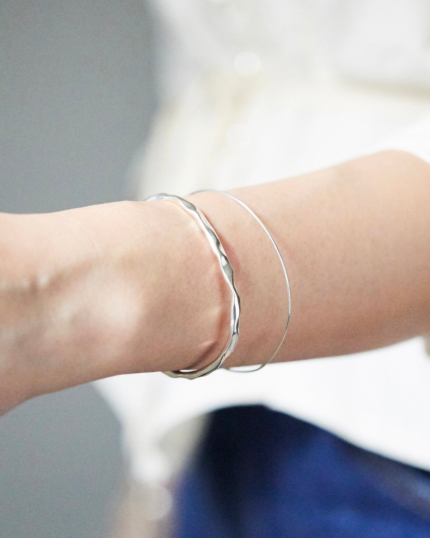 B445 - wavy days bangle *in stock