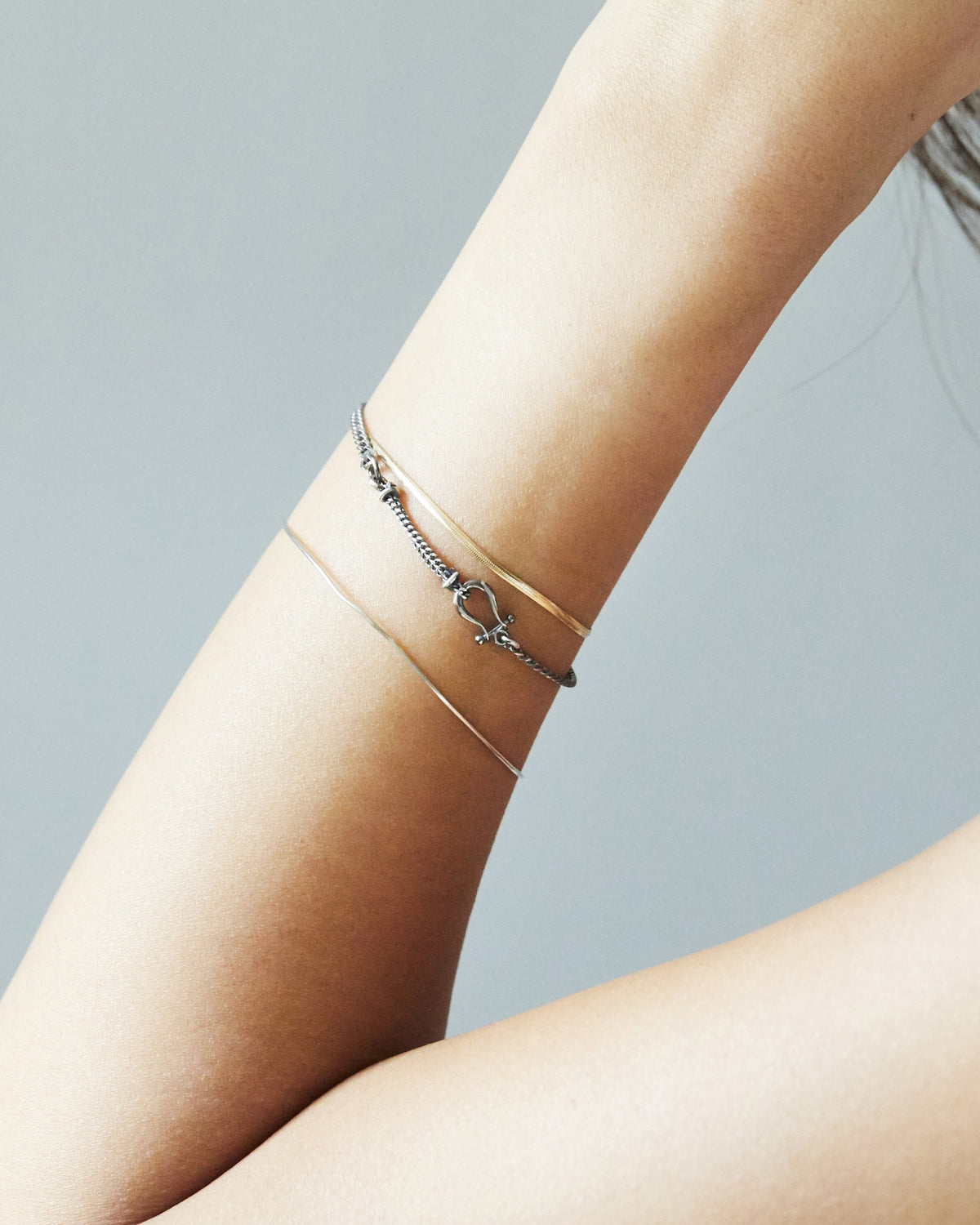 B470 - harp charm bracelet