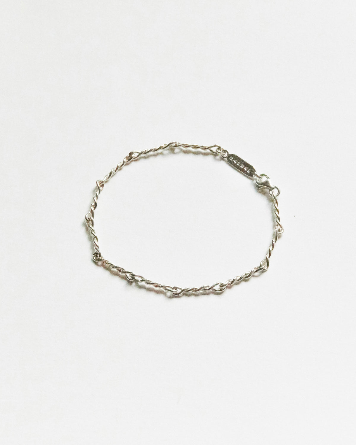 twisted sterling chain bracelet – ensemble with the silver shade strand | HANNA543