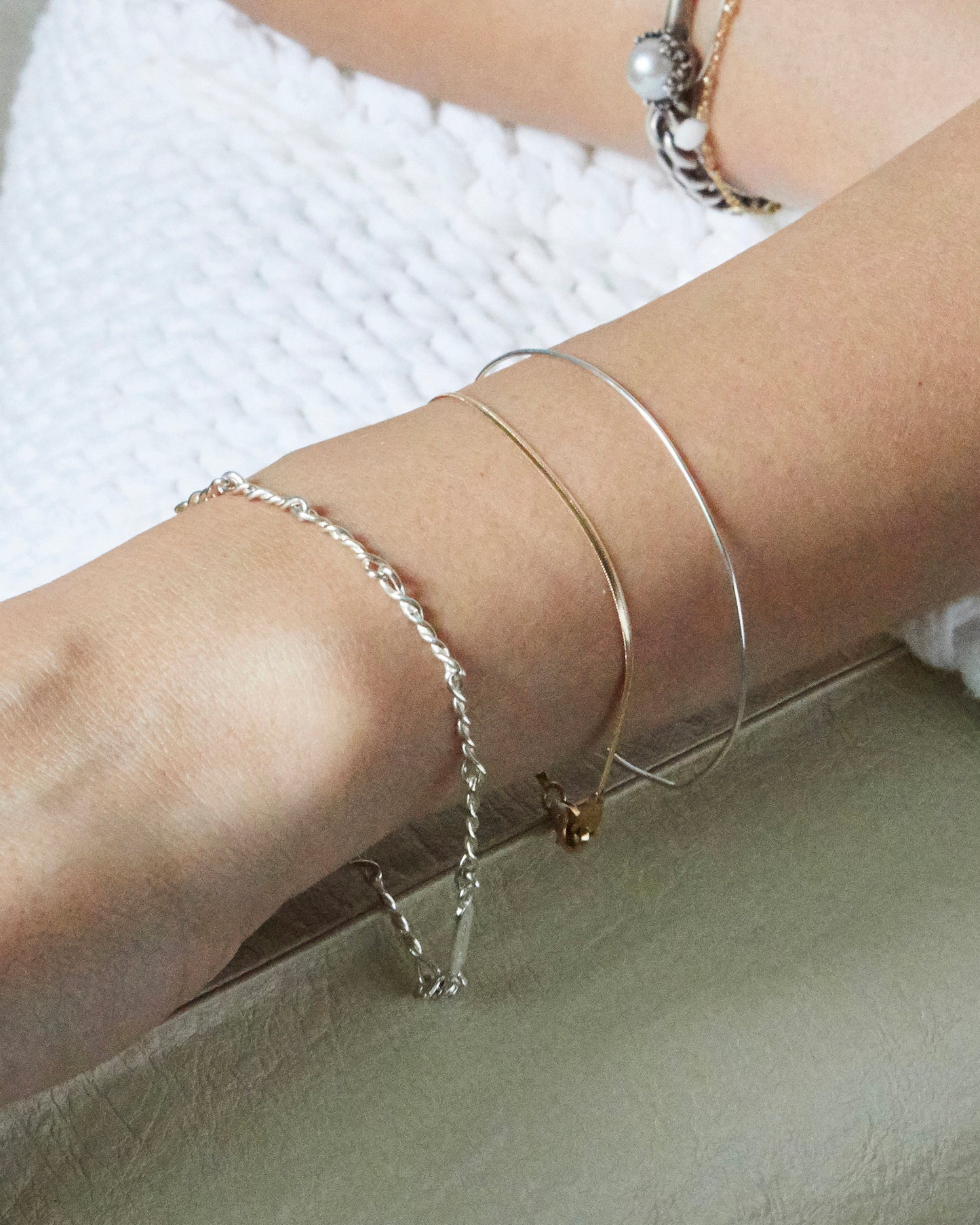 B492 - twisted sterling chain *in stock