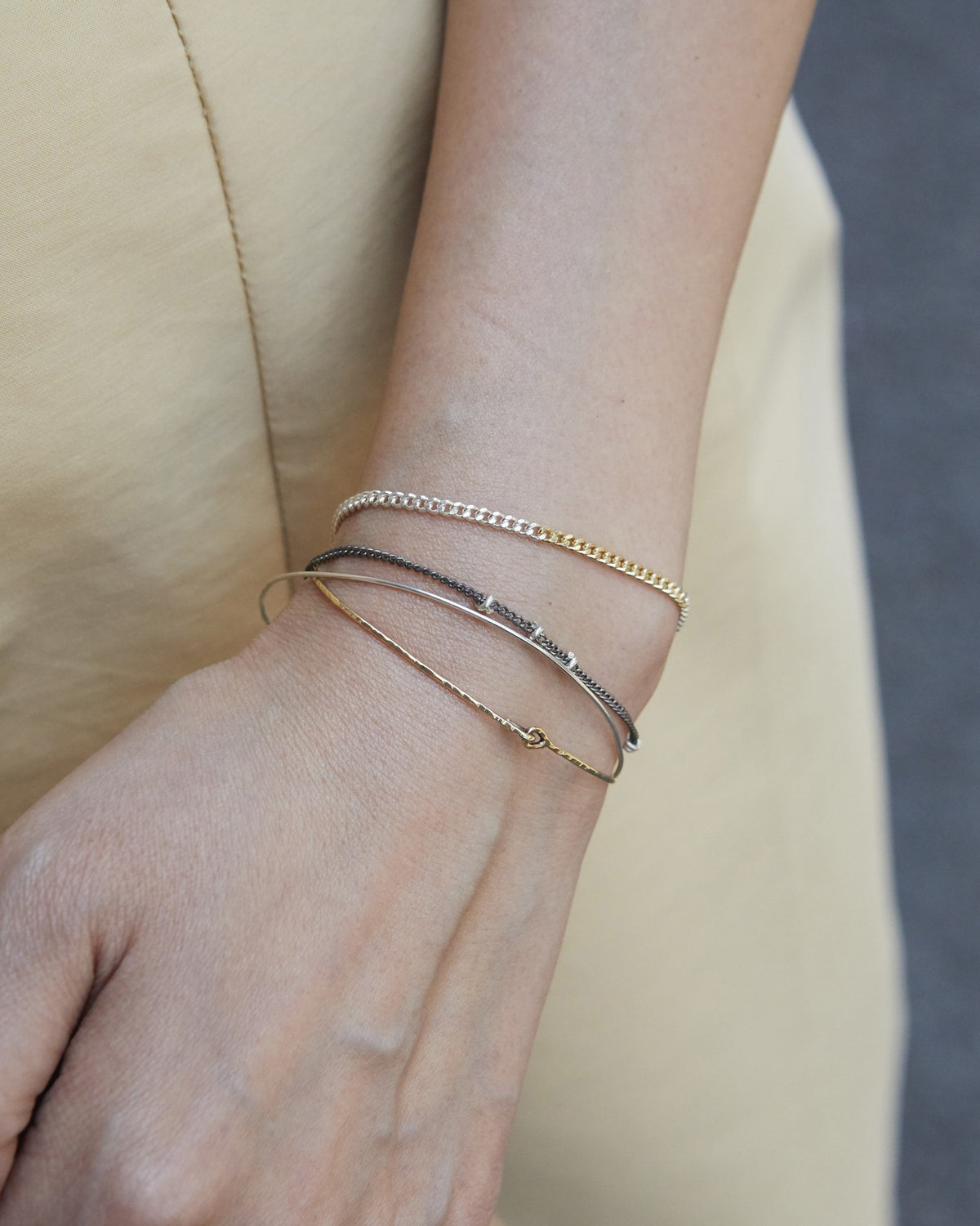 vintage silver chain bracelet in antique silver – photo 13 | HANNA543