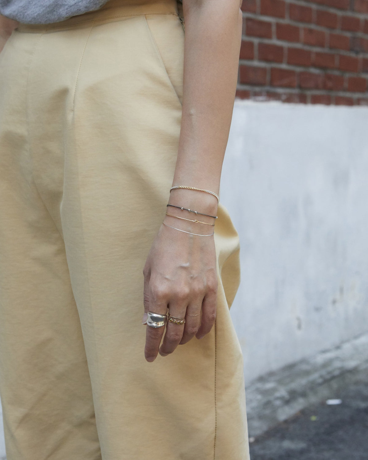 vintage silver chain bracelet in antique silver – photo 11 | HANNA543