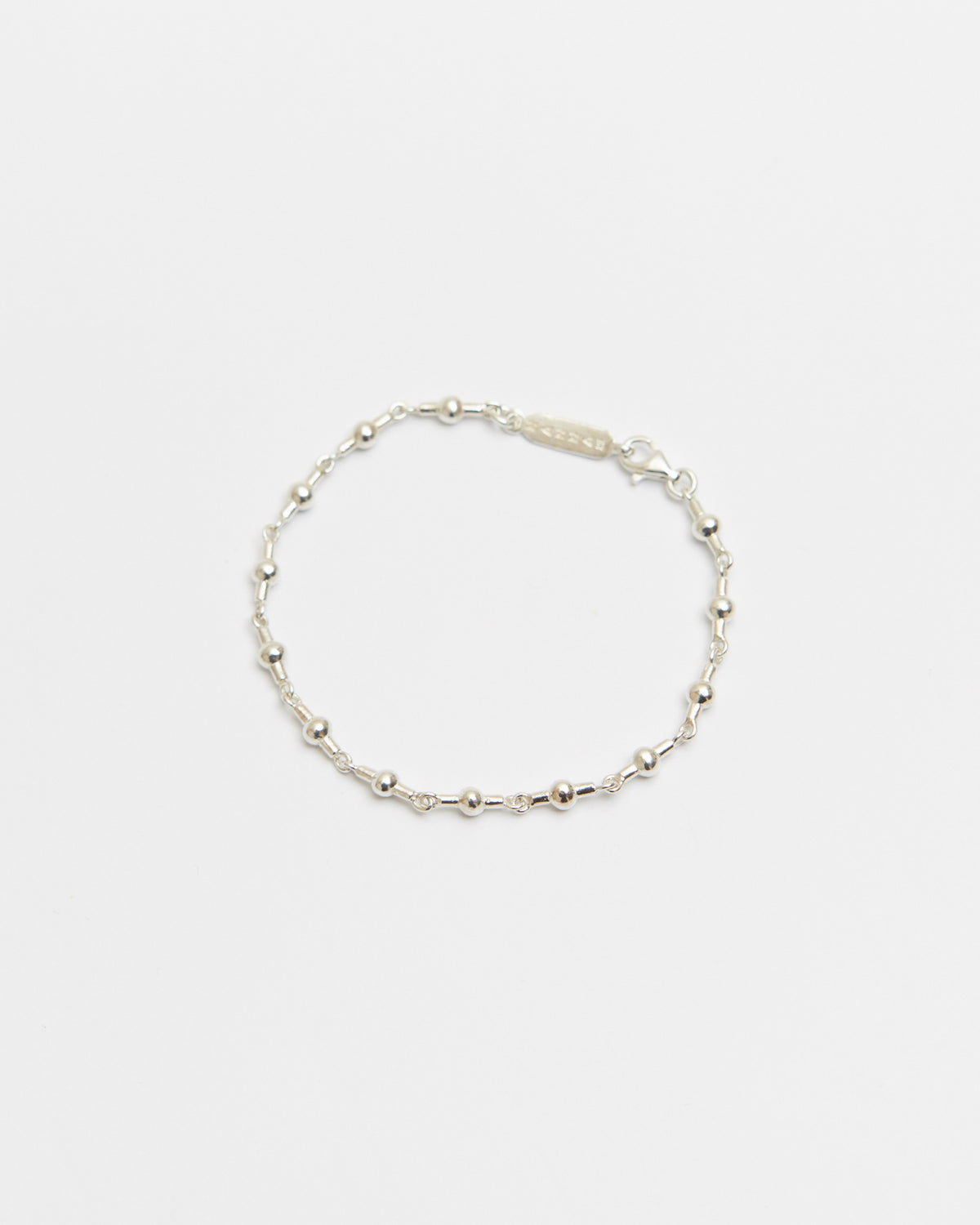 orbit bead link bracelet – a natural flow of beads and links, perfectly undone | HANNA543