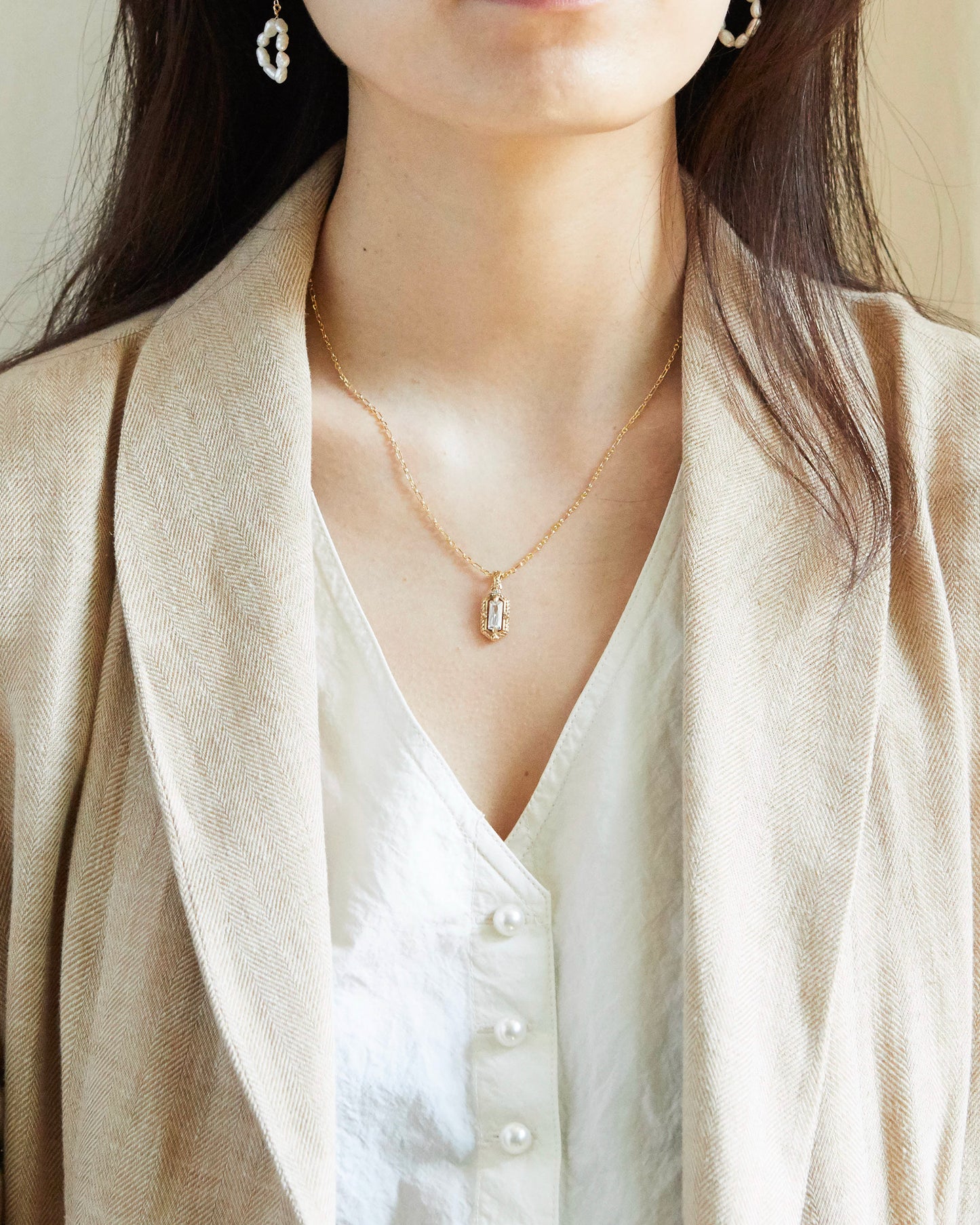 N349 - geometric grace pendant