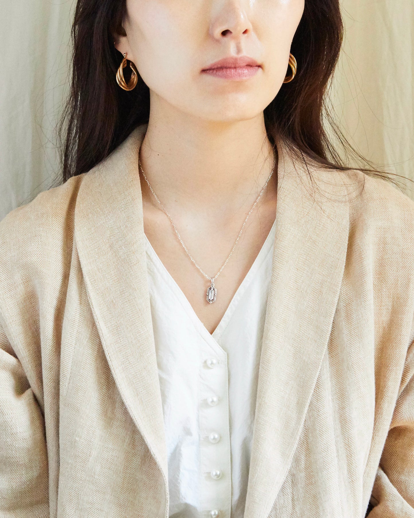 N349 - geometric grace pendant