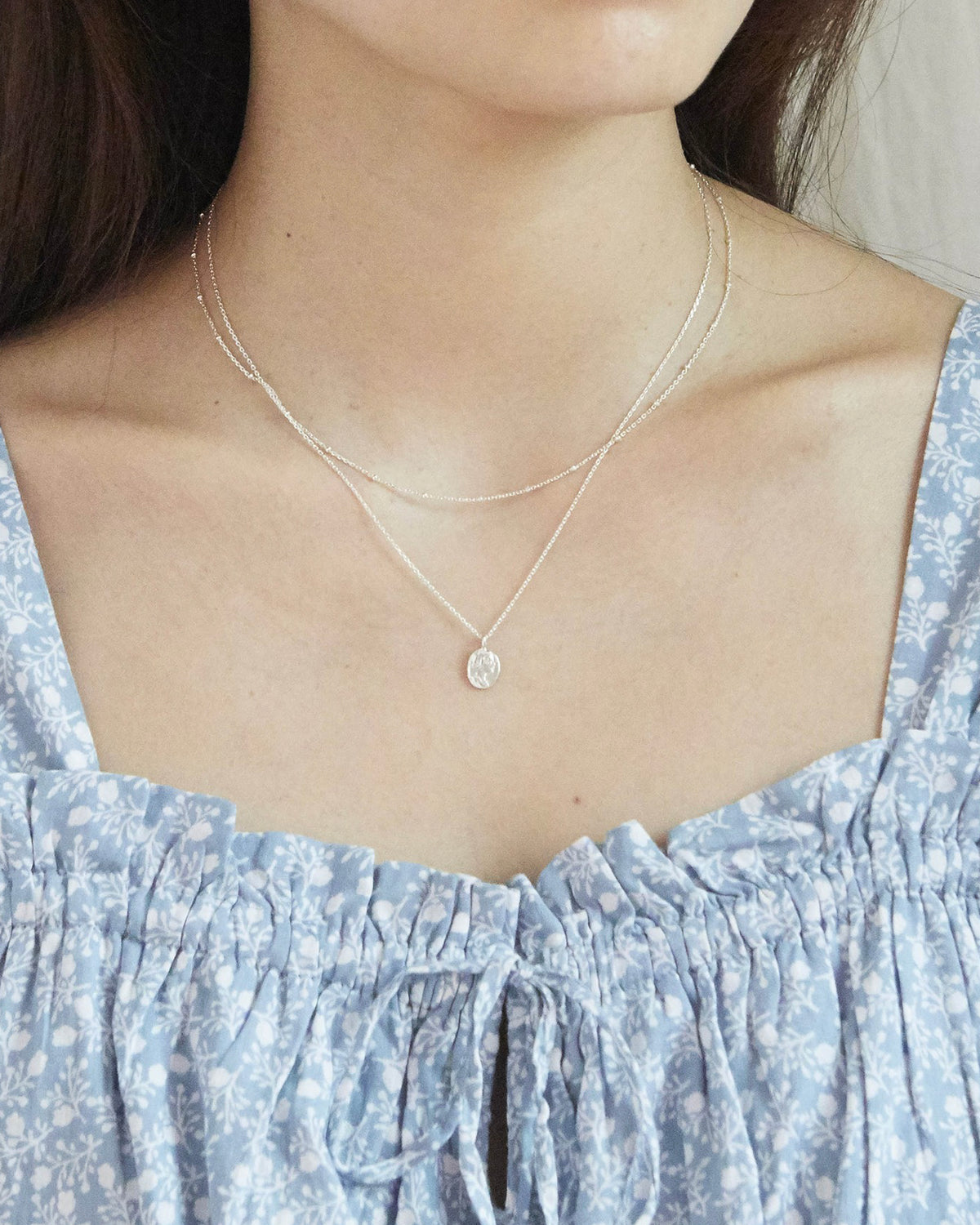 N357 - venus coin double chain