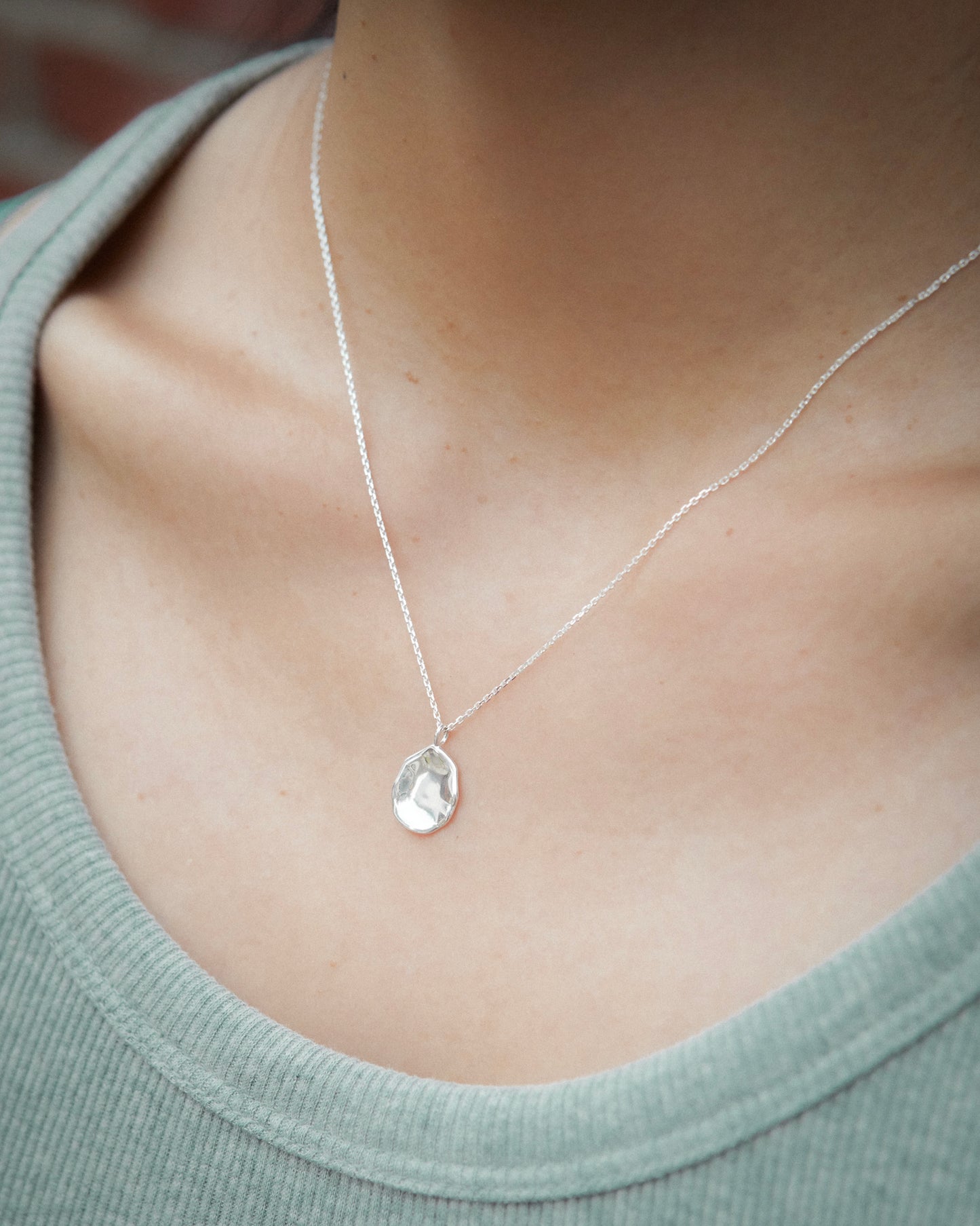 N501 - artisan pebble pendant *in stock