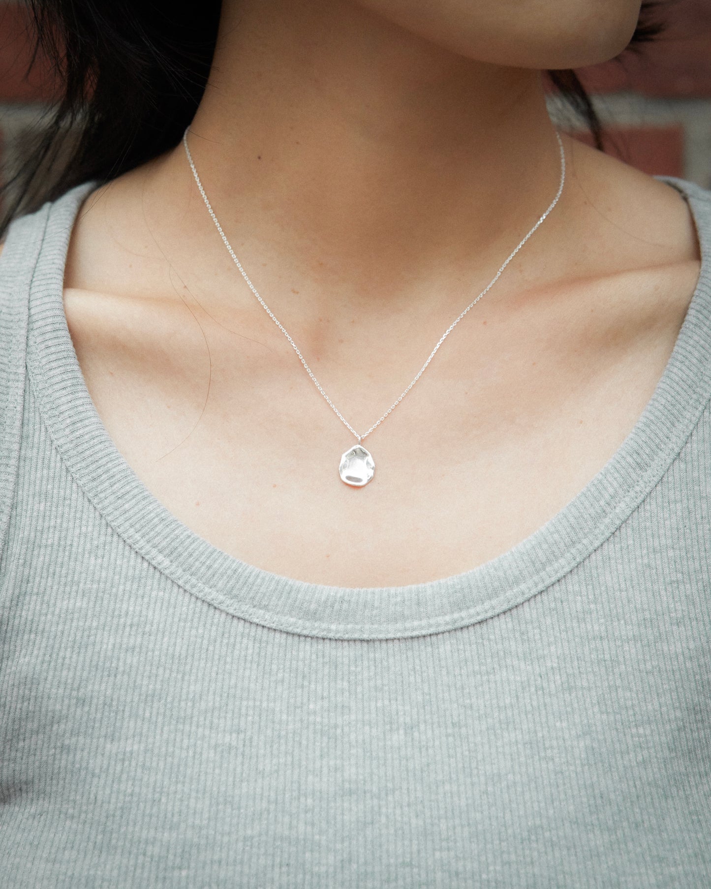 N501 - artisan pebble pendant *in stock