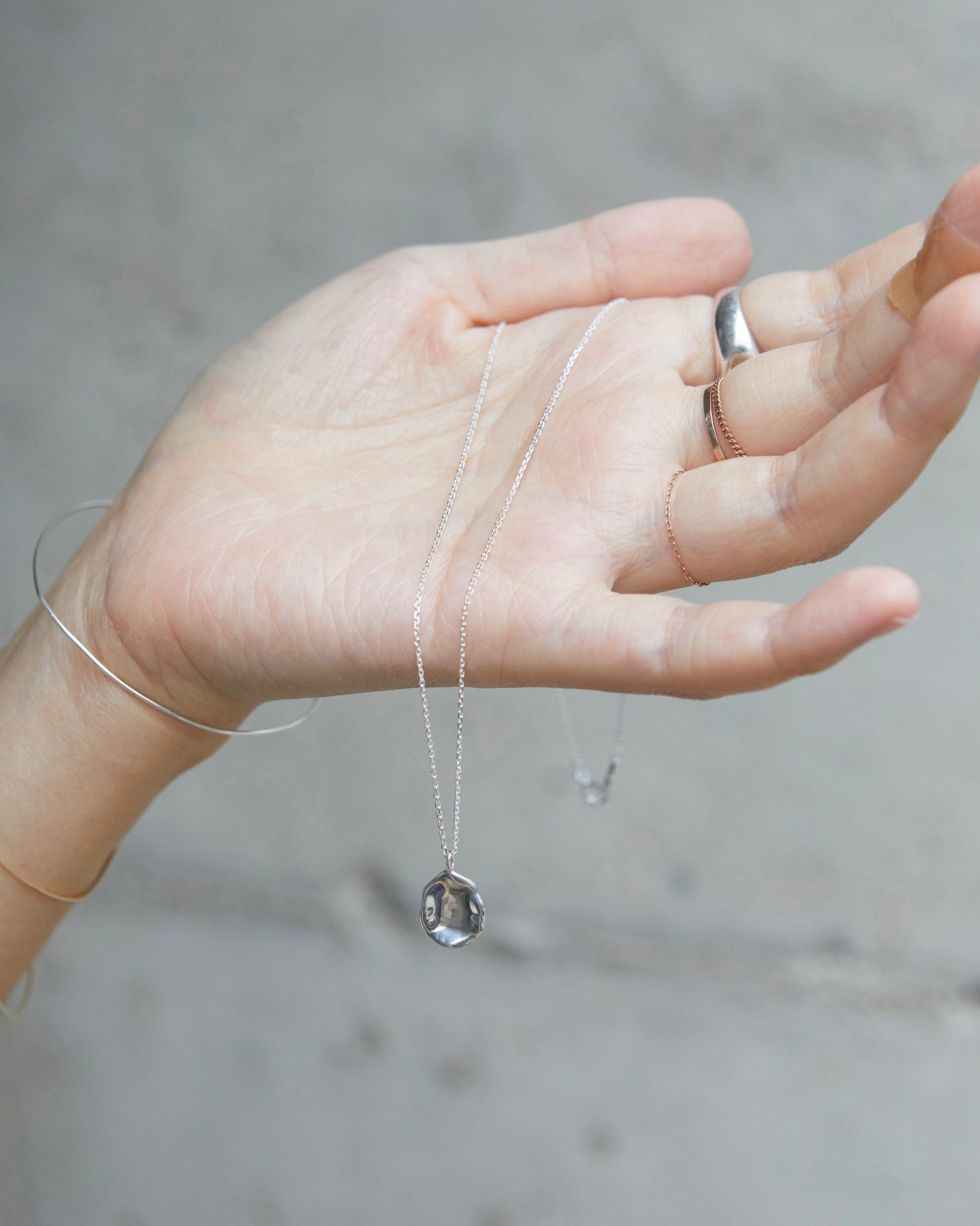 N501 - artisan pebble pendant *in stock