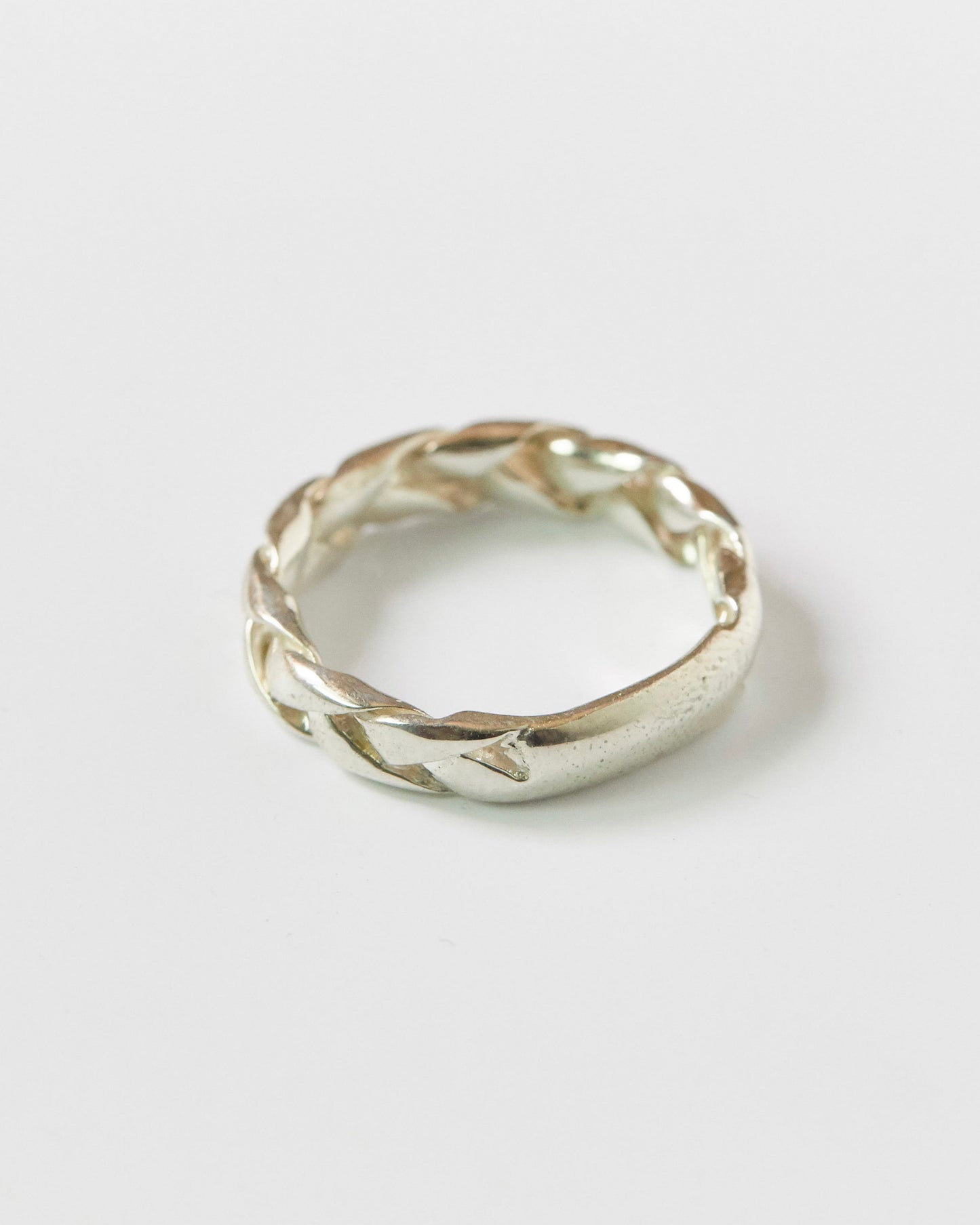 silver ring, braided ring, twisted band, unisex jewelry, minimalist ring, everyday wear, sterling silver, artisan ring