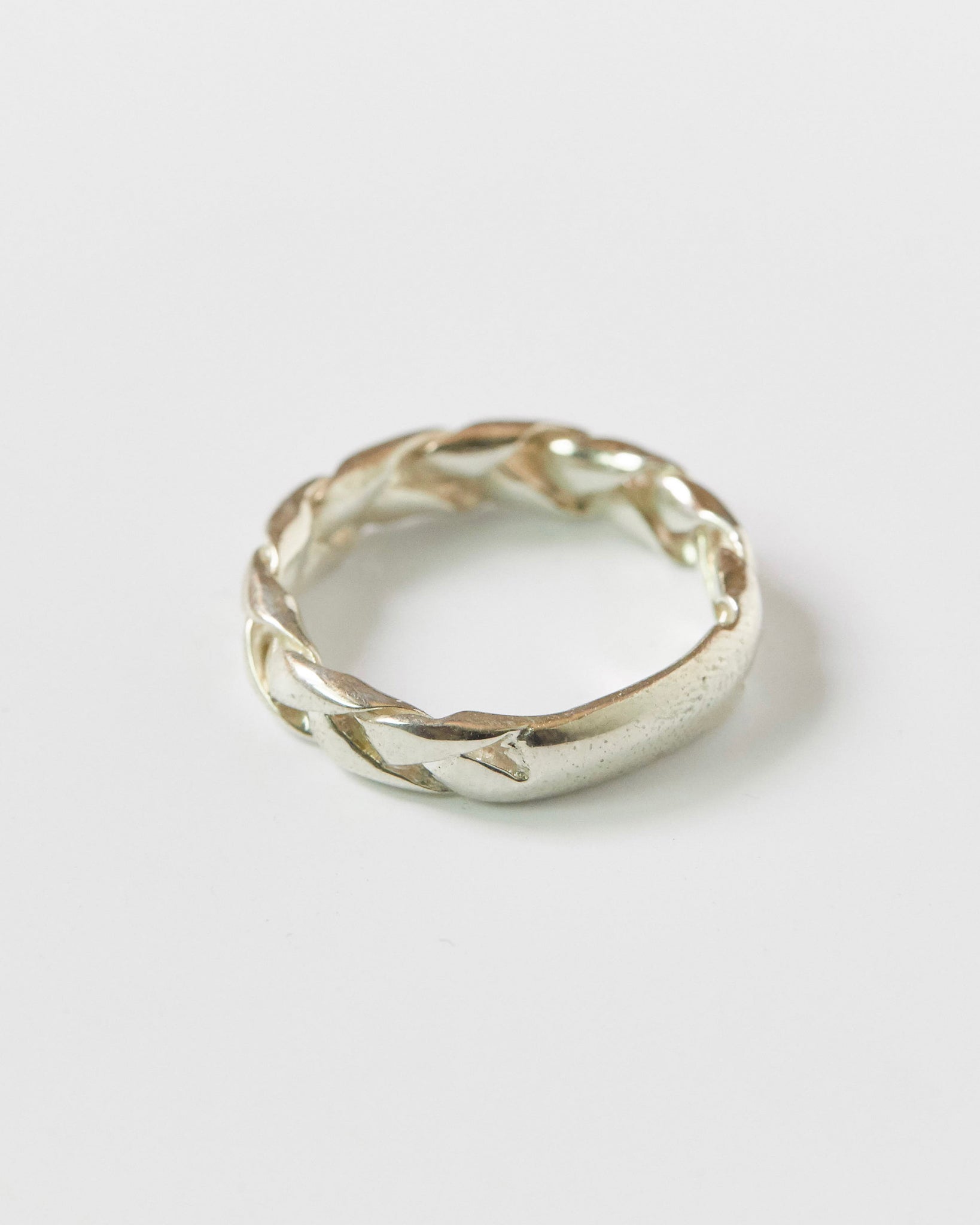 silver ring, braided ring, twisted band, unisex jewelry, minimalist ring, everyday wear, sterling silver, artisan ring