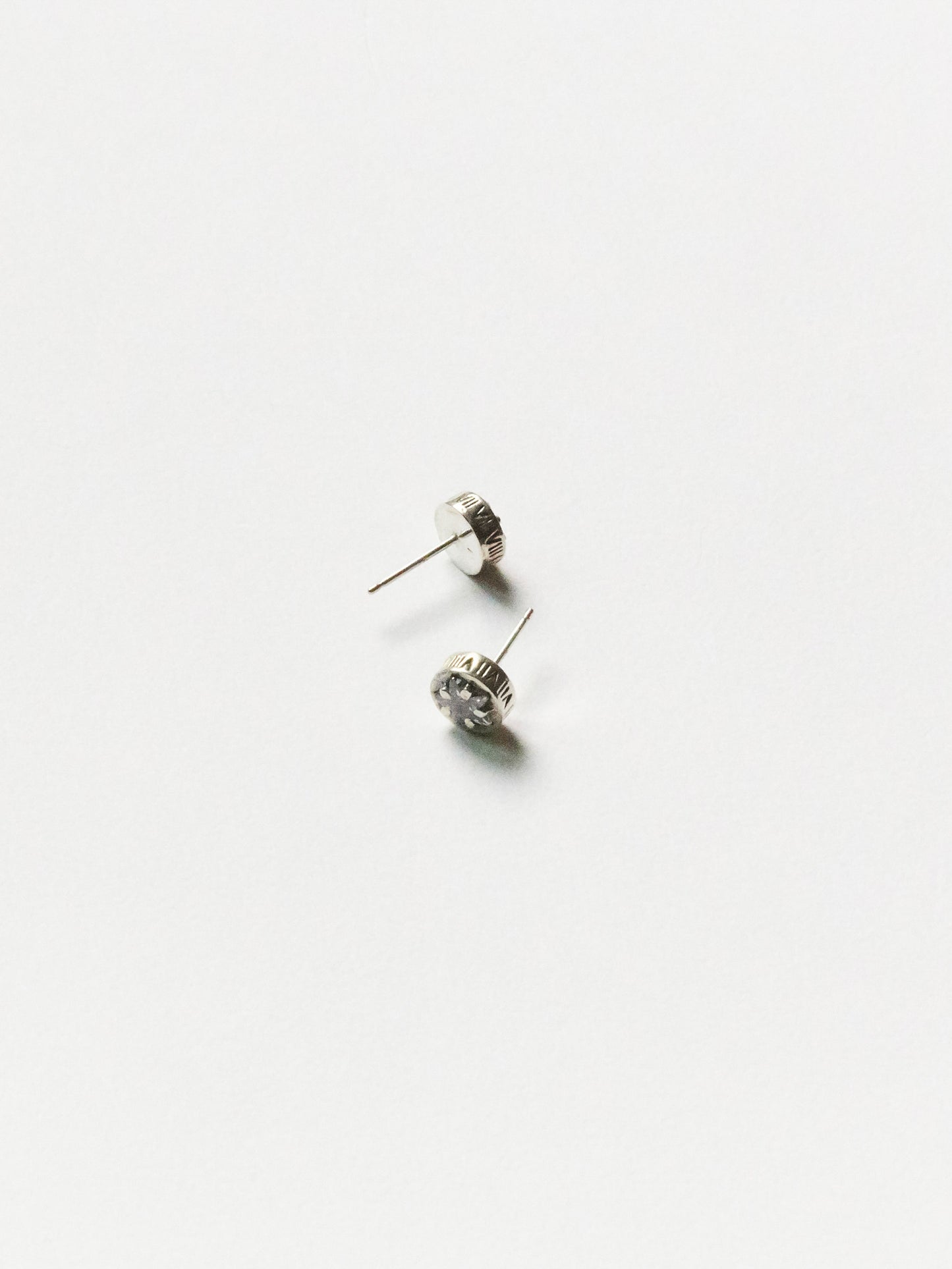 E188 -  silver aurora studs *in stock