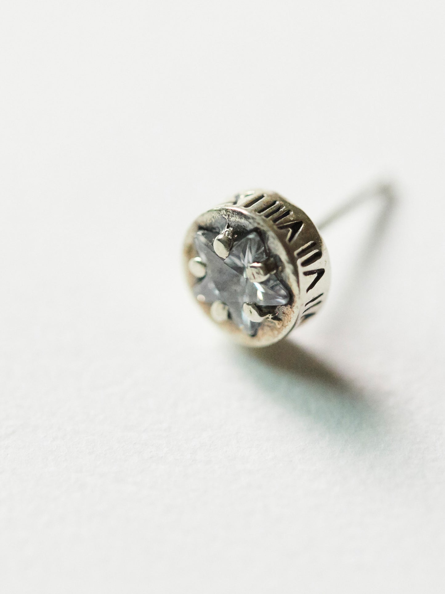 E188 -  silver aurora studs *in stock