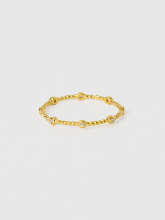 R526YG - beaded circle gold