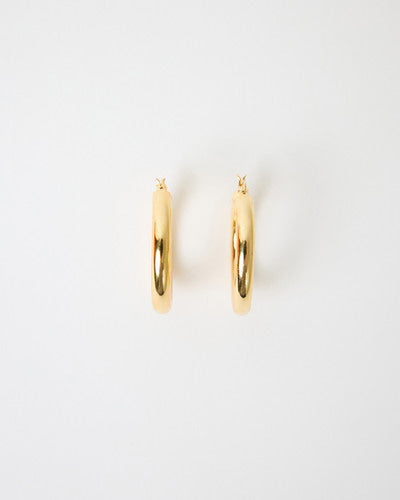 volume click hoop earring – available in S 20, M 25, L 30 and XL 35 mm | HANNA543
