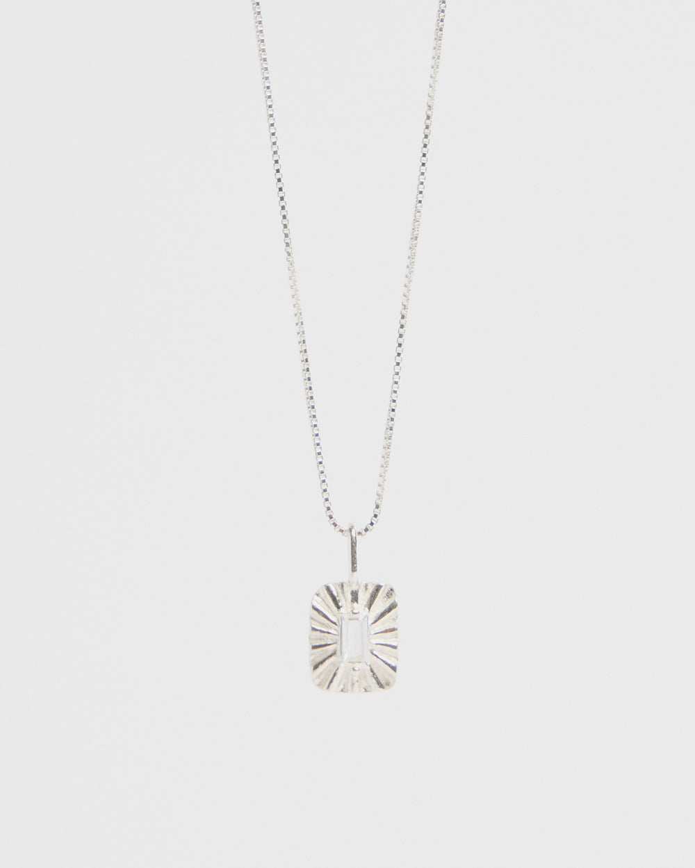N1019 carved charm pendant necklace in 925 sterling silver by HANNA543