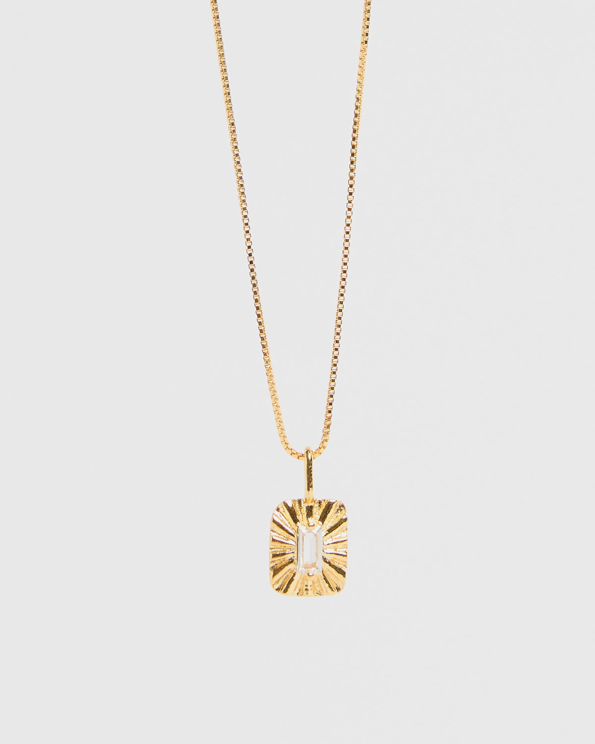 carved charm pendant necklace – minimal pendant that layers or stands alone | HANNA543