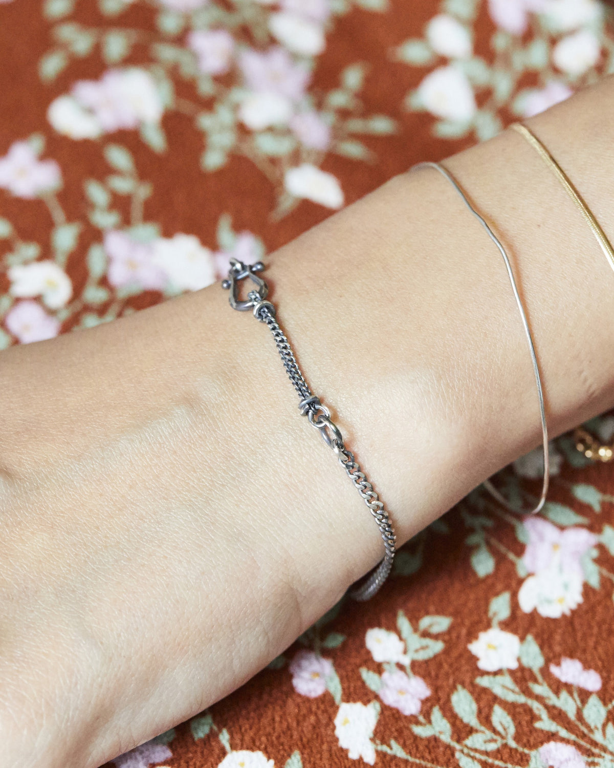 B470 - harp charm bracelet
