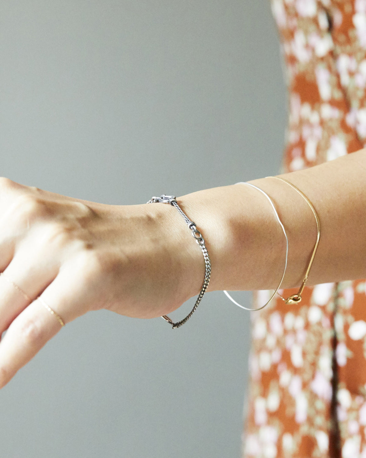 B470 - harp charm bracelet