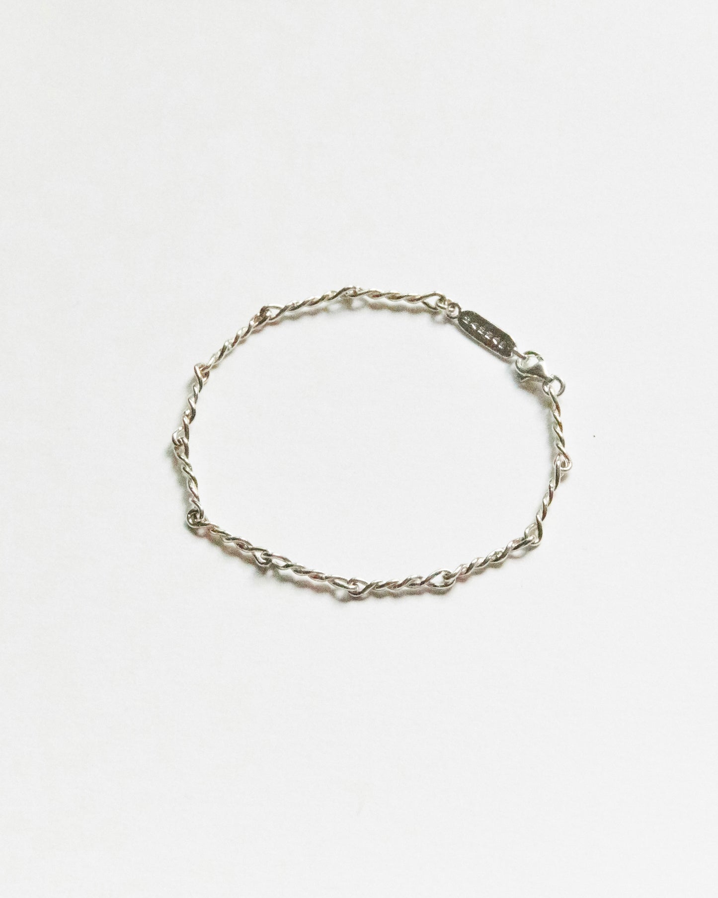 B492 - twisted sterling chain *in stock