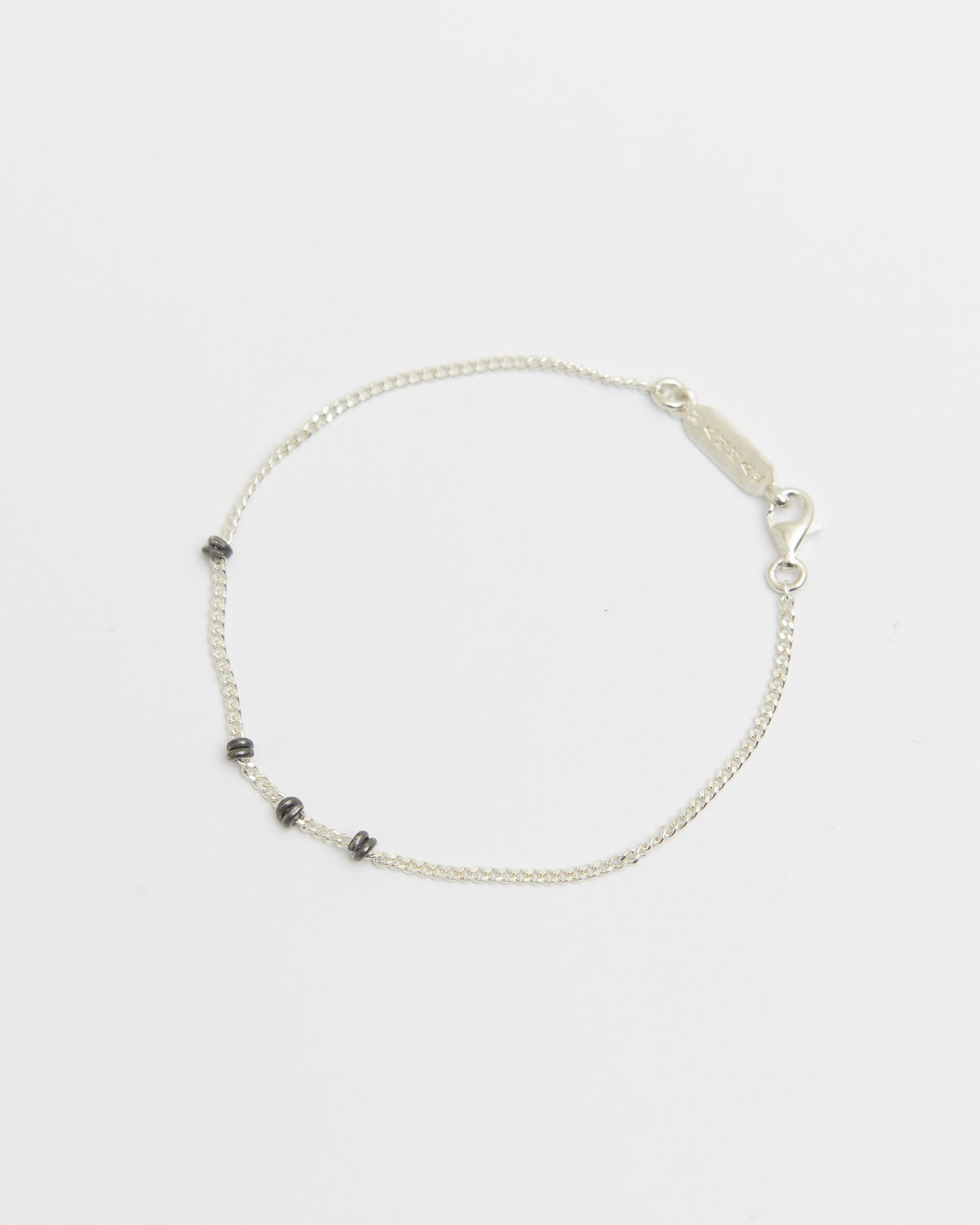vintage silver chain bracelet – an all-silver chain with a quiet vintage mood | HANNA543