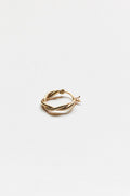 E324YG - gold twisted hoop earrings