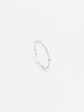 R526S - beaded circle silver ring