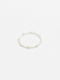 R526S - beaded circle silver ring