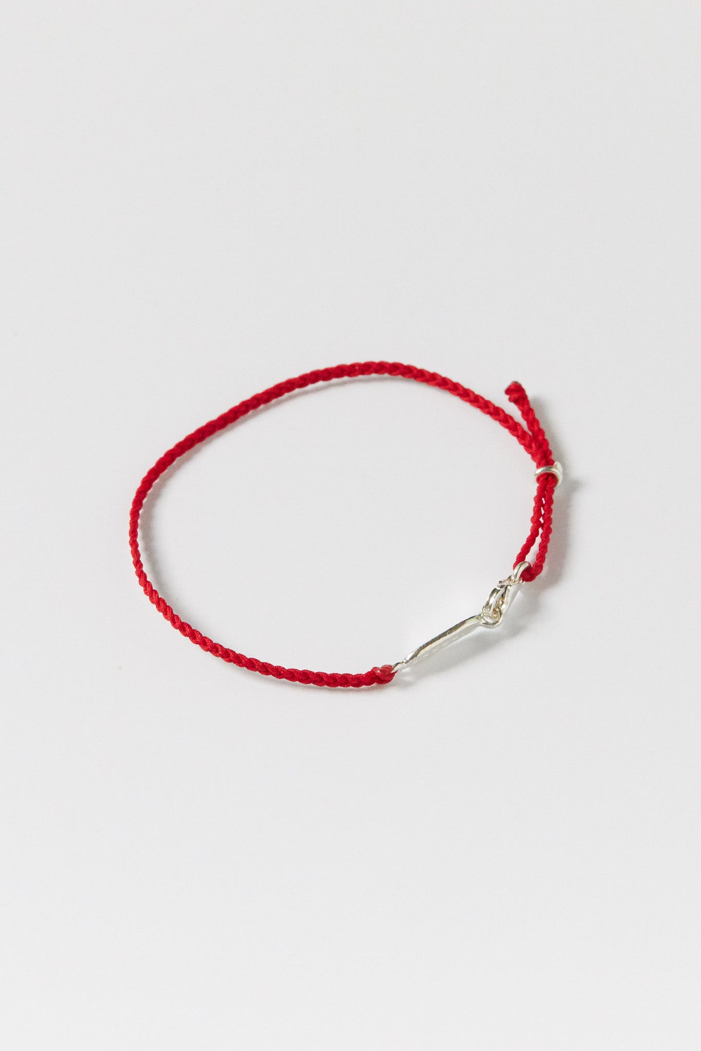 B561 - handmade red strap bracelet