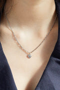 N375 - silver sentiment pendant necklace