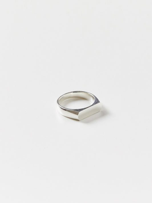 R481S - flat edge silver ring