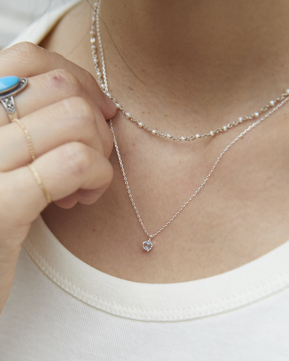 N270 - topaz solitaire drop