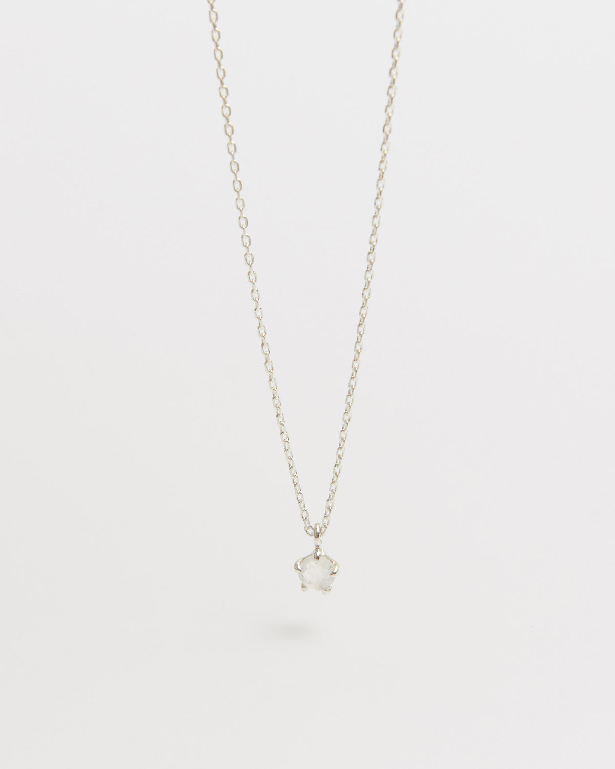 N271 moonstone aperture necklace in 925 sterling silver by HANNA543