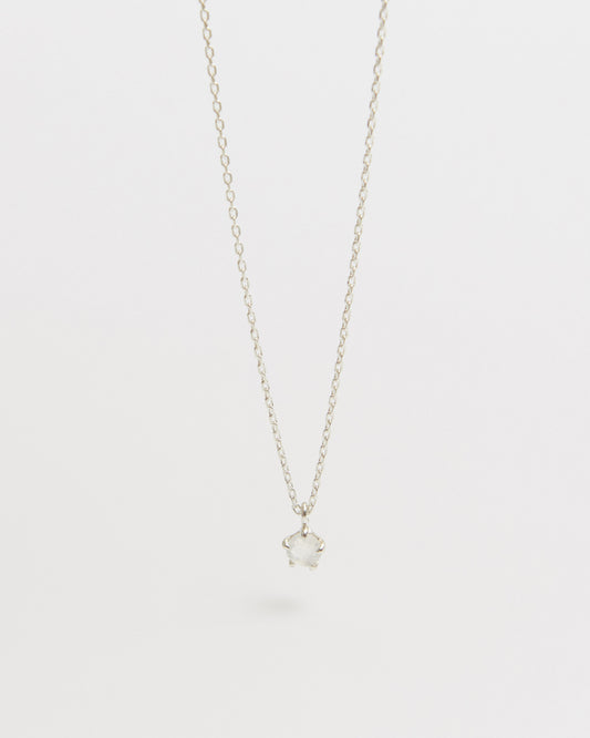N271 moonstone aperture necklace in 925 sterling silver by HANNA543