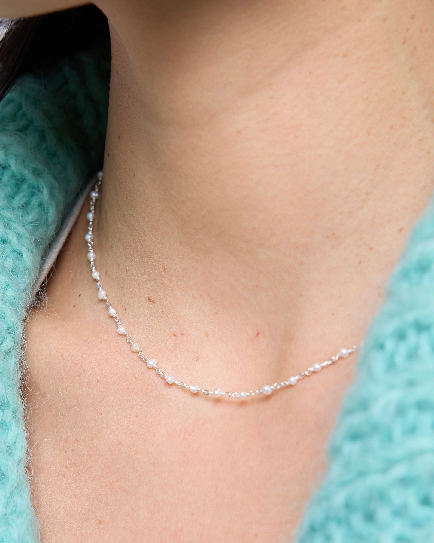 a barely-there necklace that adds just a soft detail to the neckline