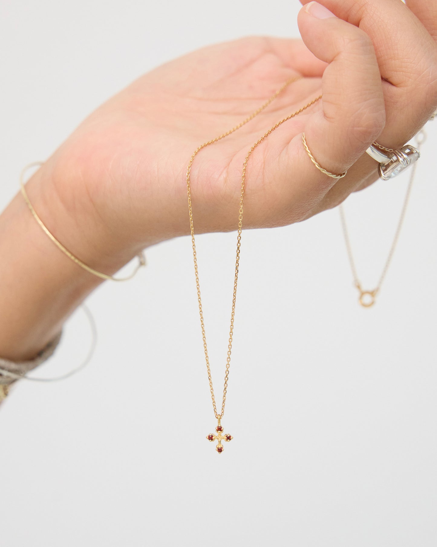 N334 - rosy bloom cross