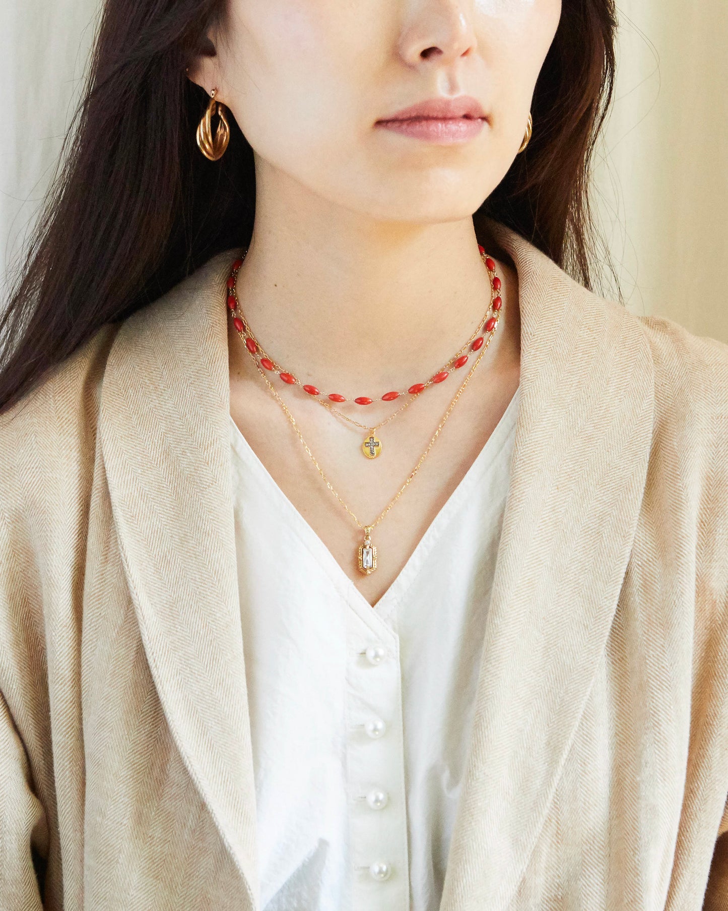 N349 - geometric grace pendant