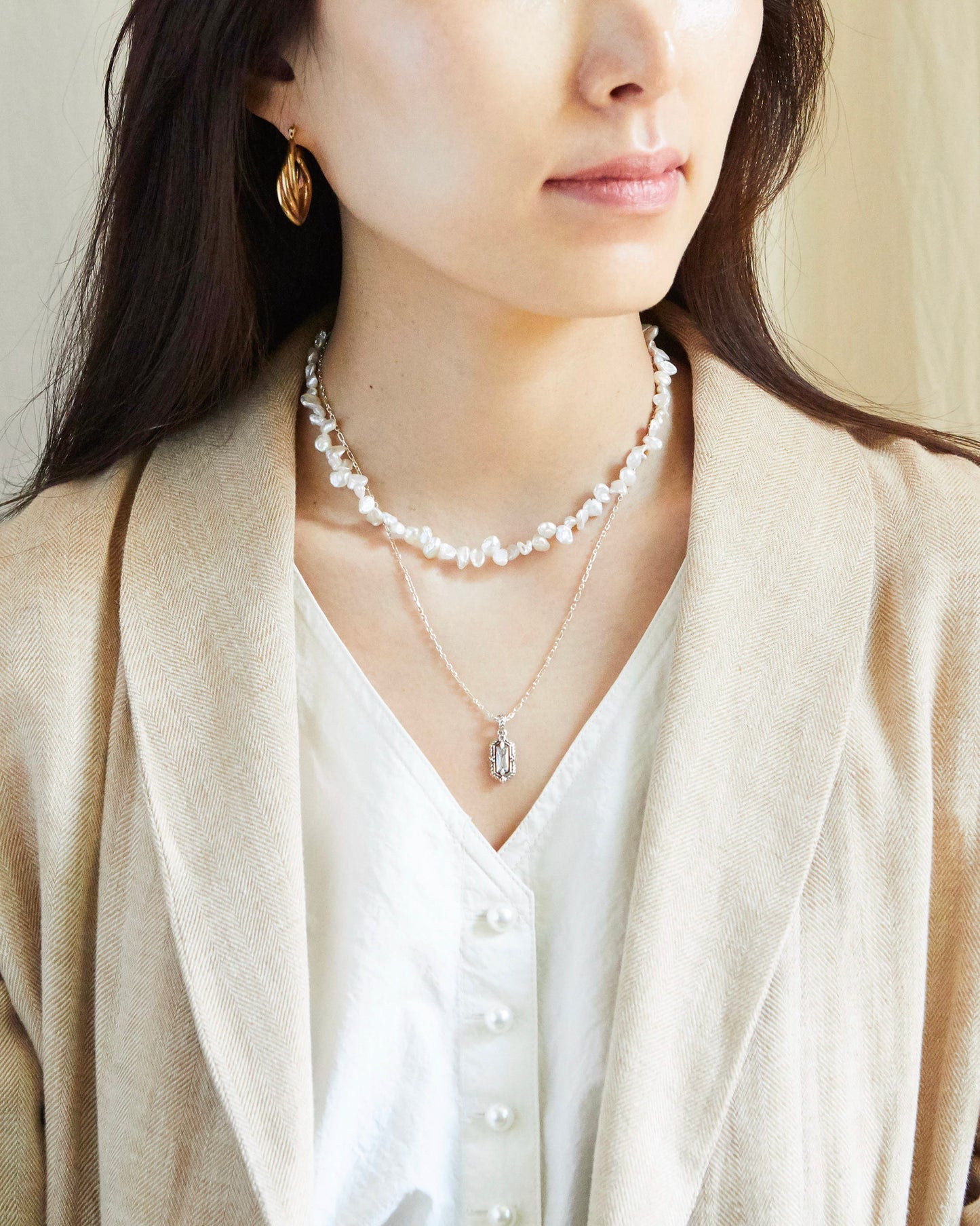 N349 - geometric grace pendant