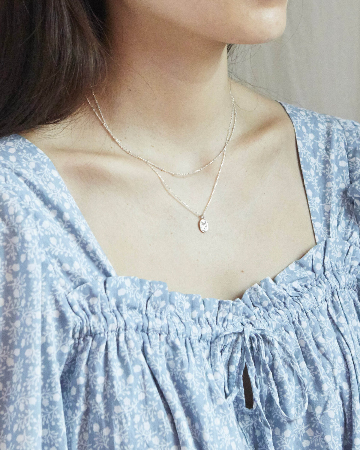N357 - venus coin double chain