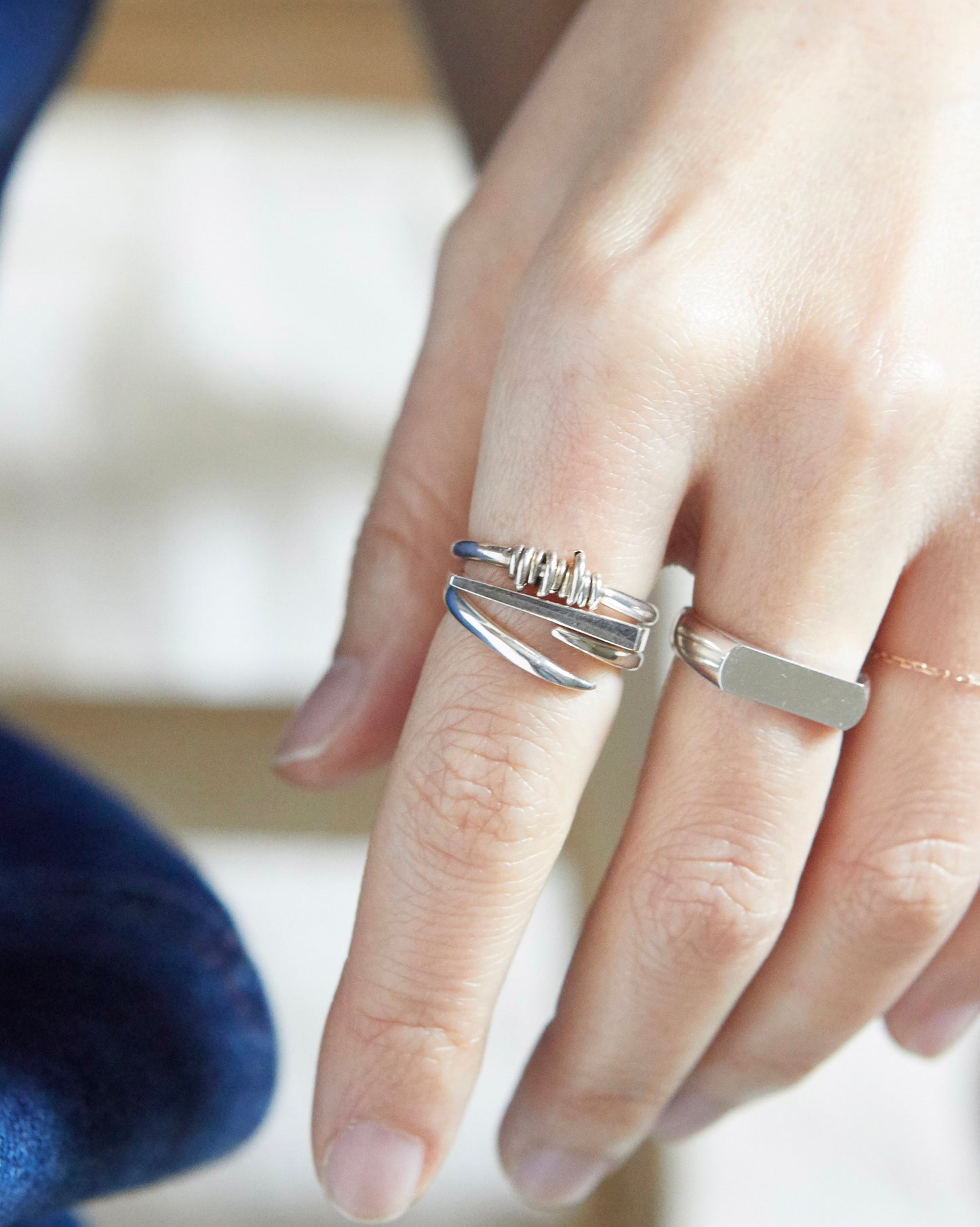 a close-up that proves one good ring can carry the whole look