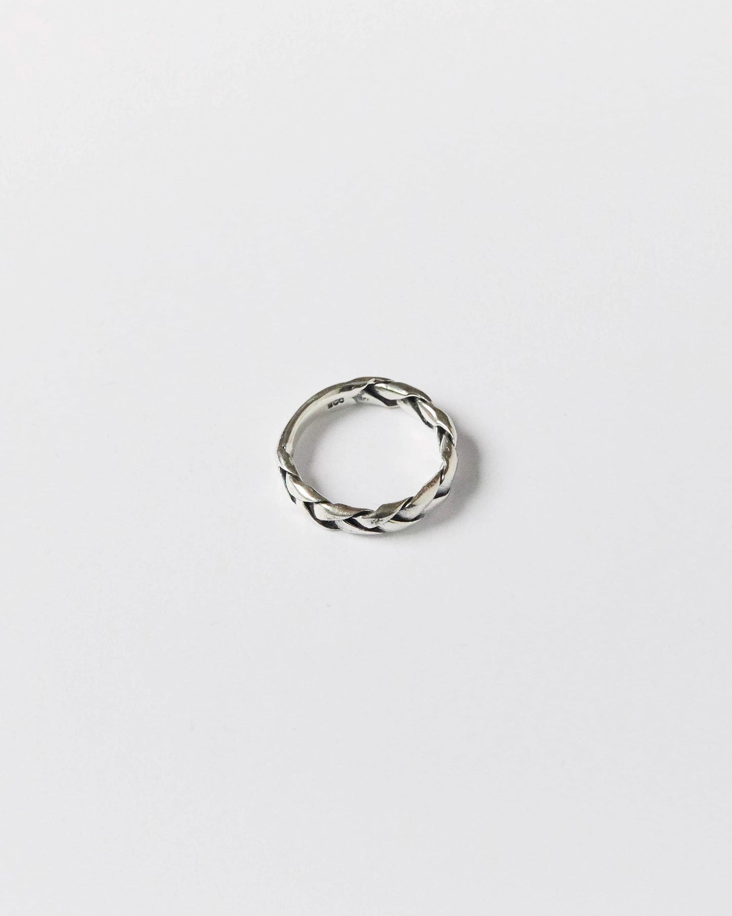 antique silver ring, braided ring, twisted band, unisex jewelry, minimalist ring, everyday wear, sterling silver, artisan ring